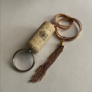 Cork keychain